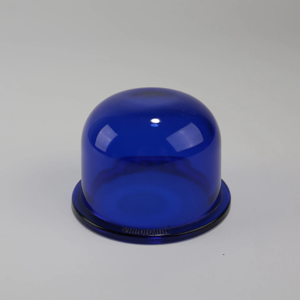 Front view of the compact blue dome and seating flange
