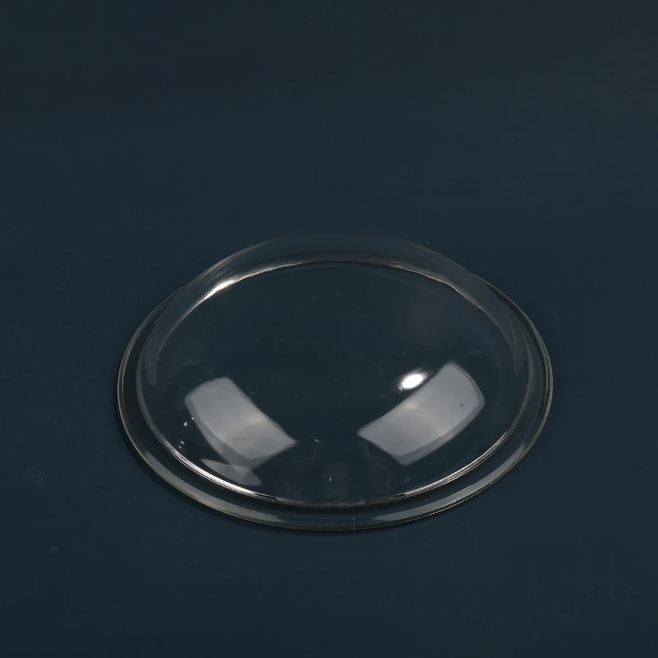 Clear shallow dome and circular flange