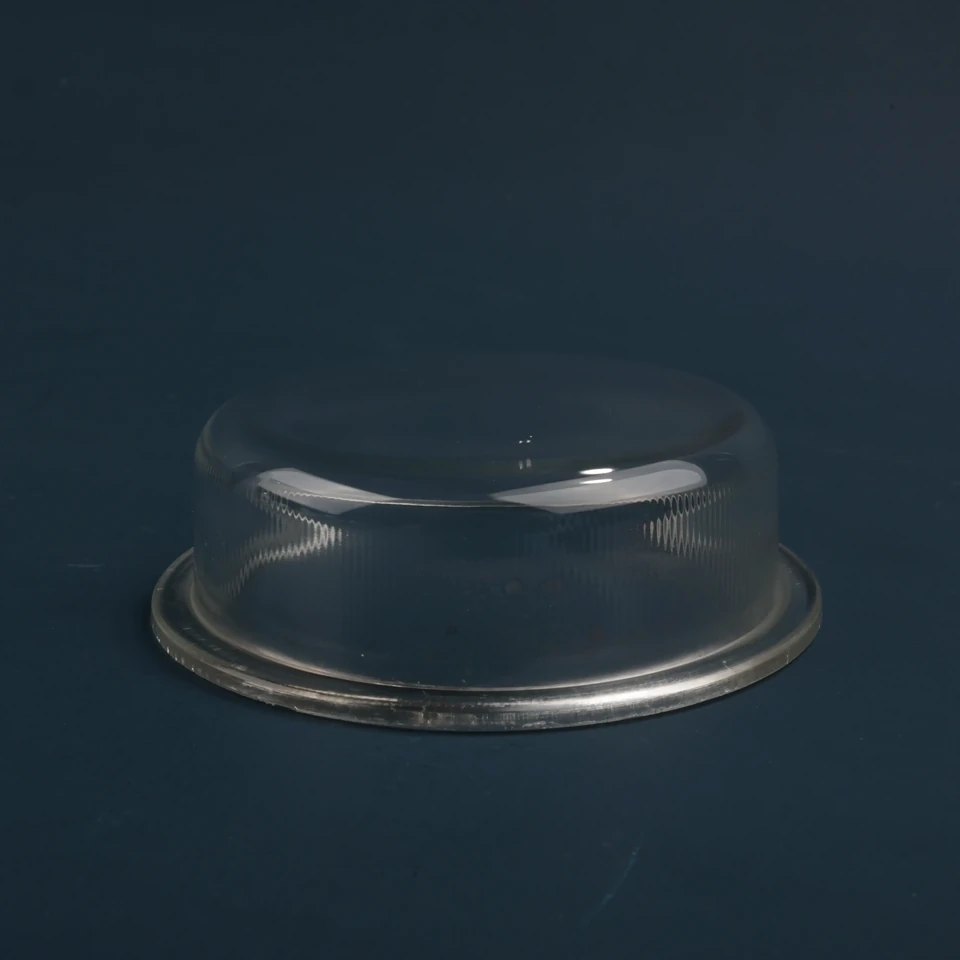 Underside view of the cylindrical cover and open flanged rim